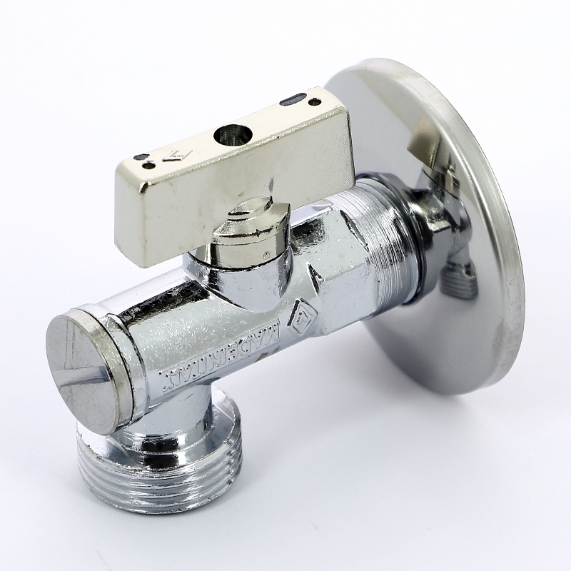 Кран НН 1/2'х3/4' угловой MIAMI, фильтром и розеткой из нерж. стали, для подкл. стирал.машин