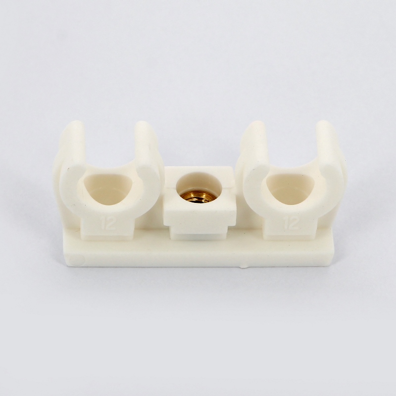 Крепление для труб 12 мм двойное с латунной втулкой М6 BIS