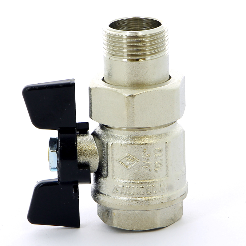 Кран с разъемным соединением НВ 3/4' бабочка NEW JERSEY серия 922 полный проход