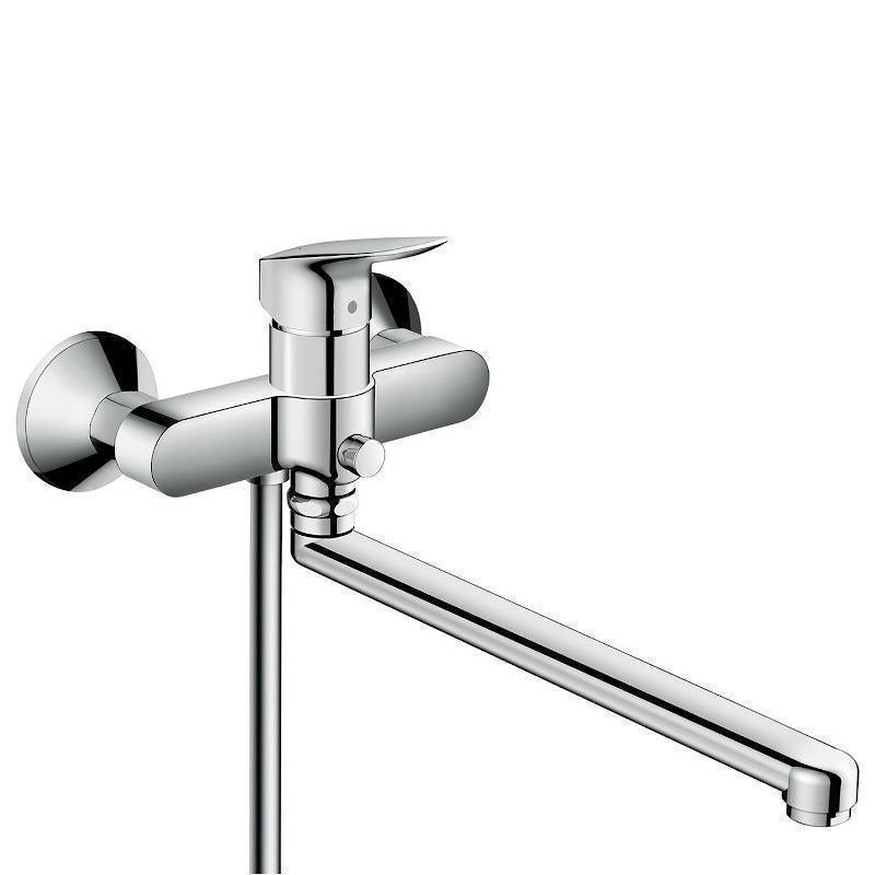 Смеситель для раковины Hansgrohe Logis 210 поворотный излив со сливным гарнитуром хром 71130000