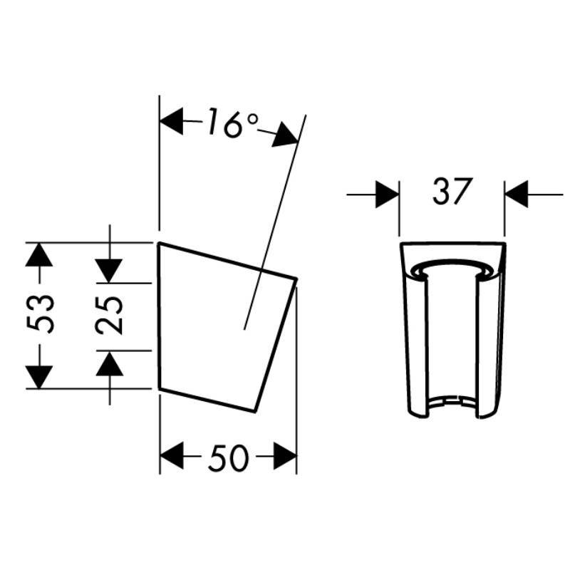 Держатель ручного душа Hansgrohe Porter S хром 28331000