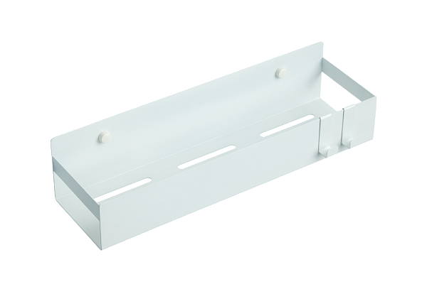 Полочка-корзинка Boheme Q прямоугольная подвесная с 2 крючками белый матовый 10965-MW