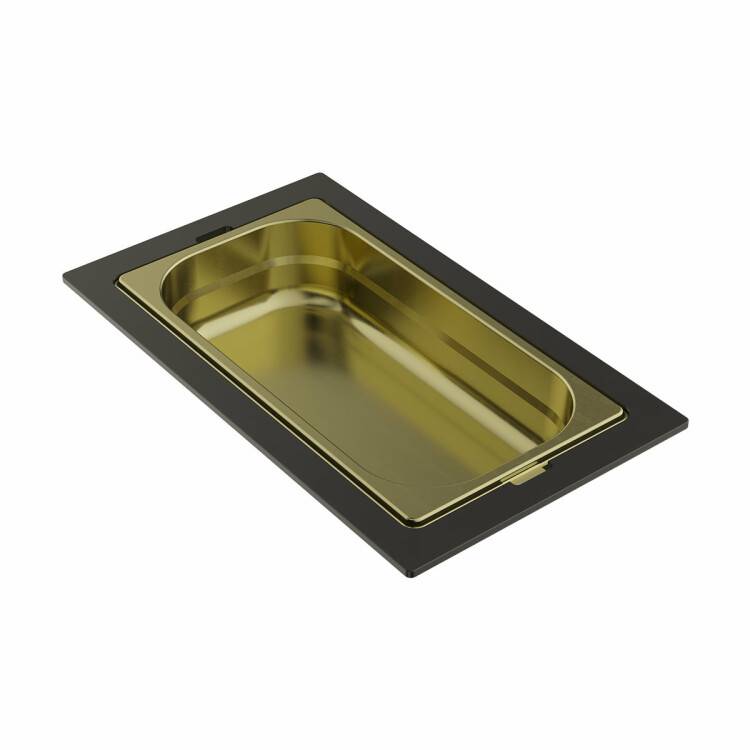 Контейнер для мойки OMOIKIRI DC-03-1 376x220x65 мм светлое золото 4999083