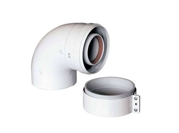 Отвод коаксиальный BAXI 90° 60/100 мм кроме ECO Classic / ECO Nova 71410142