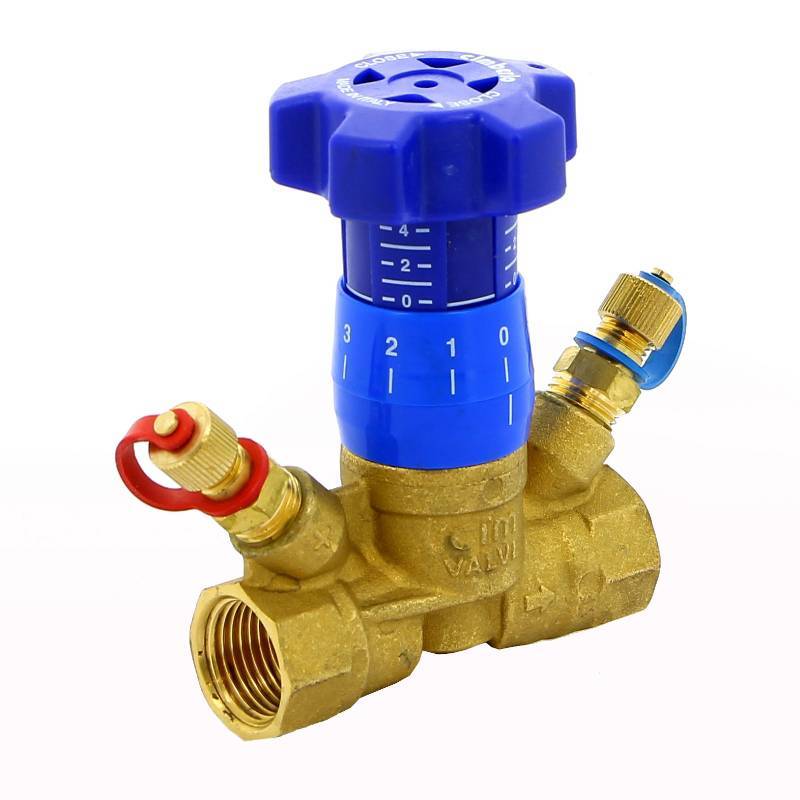 Клапан балансировочный ручной Cimberio CIM 787OT 1/2 ВВ с 2 ниппелями CIM 787OT 1/2