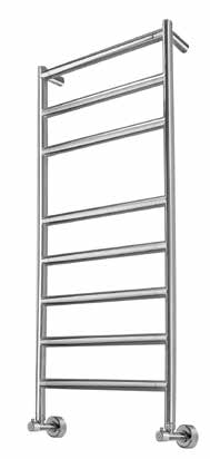 Полотенцесушитель водяной Margaroli Sereno 4-484/8 530x1222.5 мм цвет Satin Nickel 44844708SNN