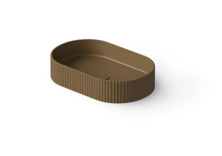 Раковина, DEA Design, Countertop basin, шгв 550-350-120, отверстия для смесителя-отсутствуют, цвет-Dark Camel matt (Товар заказной, возврату не подлежит)