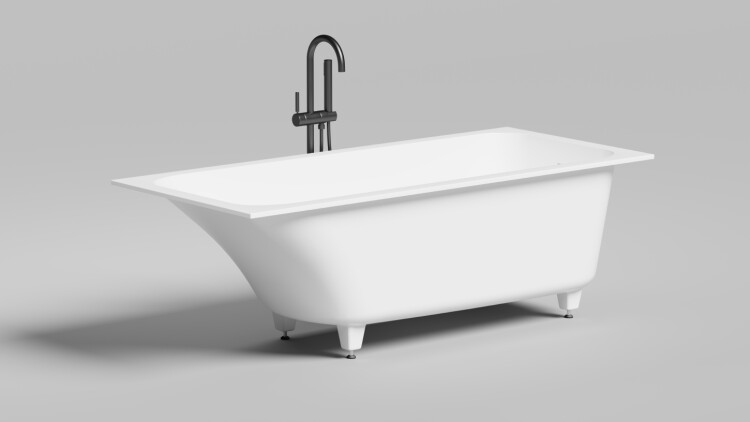 Ванна Salini Orlanda Kit 1700x750x610 мм белый матовый 102127M