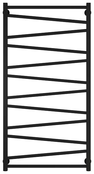 Полотенцесушитель водяной Сунержа Сирокко 600x1200 мм матовый черный 31-0253-1260
