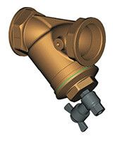 Фильтр сетчатый наклонный муфтовый Hogart 1 PN16 латунь с дренажным краном F21420025