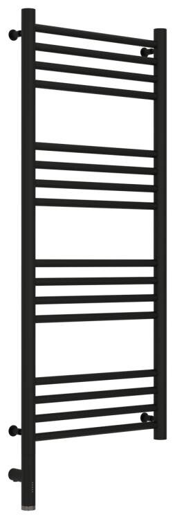 Полотенцесушитель электрический Сунержа Богема 3.0 1000x400 мм МЭМ нижнее слева черный матовый 3158041040