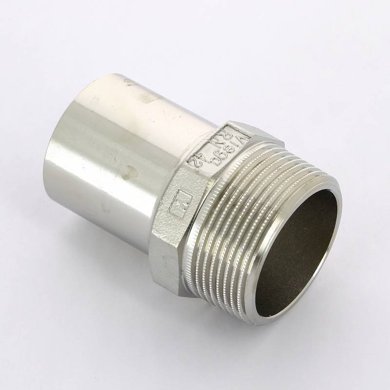 Переходник пресс Viega Sanpress Inox 42 мм x 1 1/2 НР нержавеющая сталь 436773