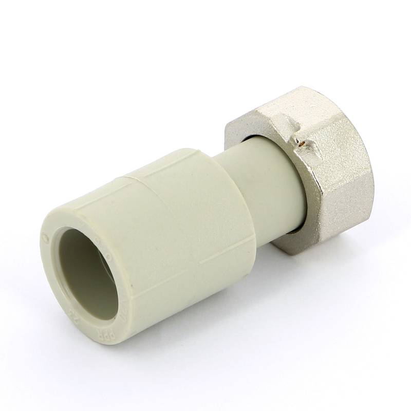 Муфта полипропиленовая FV-Plast с накидной гайкой пломбируемая 20x3/4 226022