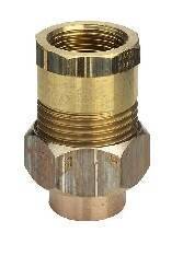 Разъемное соединение Viega под пайку 42 мм x 1 1/2 ВР бронза 115937