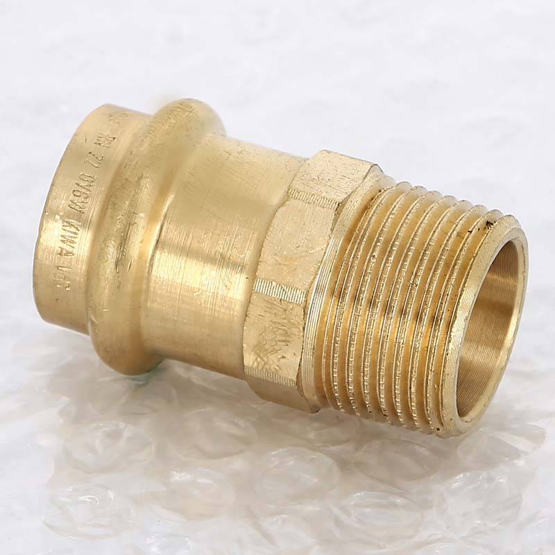 Муфта переходная пресс-Н Viega Sanpress бронза 22x1/2 297961