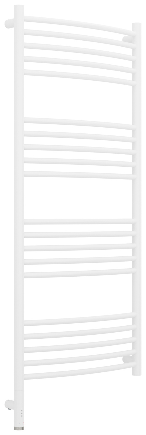 Полотенцесушитель электрический Сунержа Богема 3.1 выгнутая 500х1200 мм левое подключение белый матовый 30-6002-1250