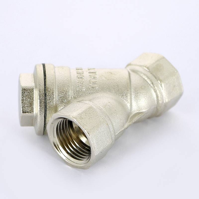 Фильтр косой Uni-Fitt ВВ 1/2 400 мкм с отверстием для пломбировки никелированный 211N2000