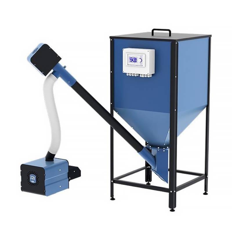 Горелка пеллетная ZOTA Fox - 25 комплект с ПУ, механизмом подачи и бункером ZF4938000025