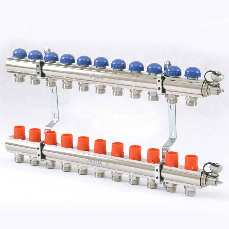 Коллекторная группа с балансировочными и термостатическими вентилями UNI-FITT 1x3/4 EK 11 выходов 441E4311
