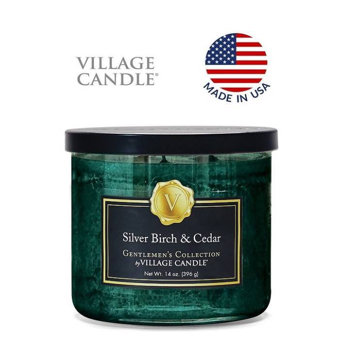 Ароматическая свеча Village Candle Серебристая береза и кедр 396 г 10230