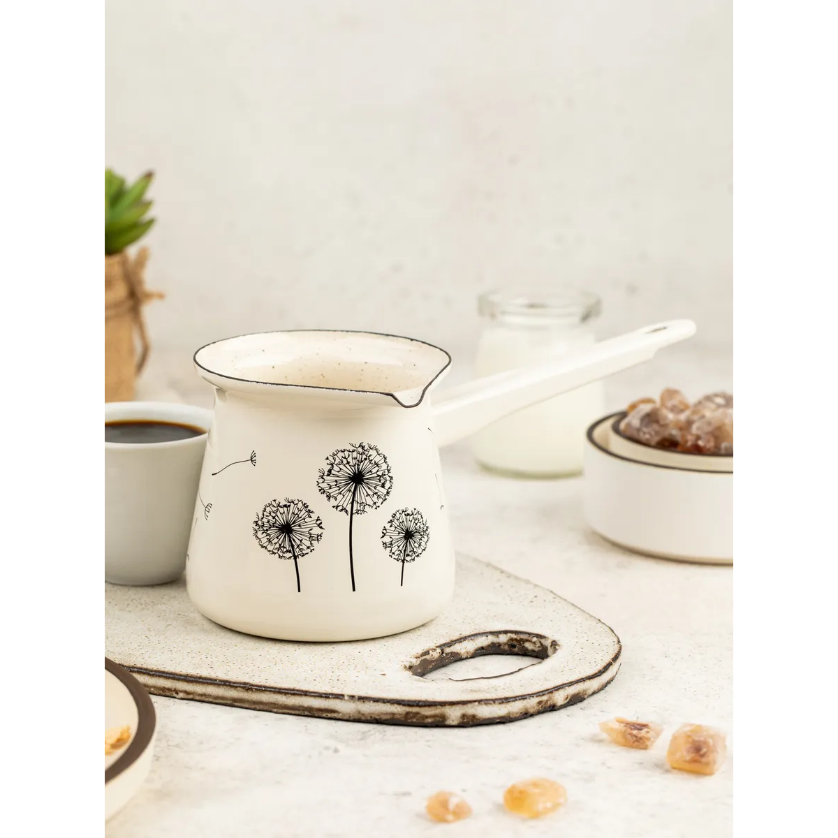 Турка эмалированная Metrot Одуванчик 0.4 л 7281