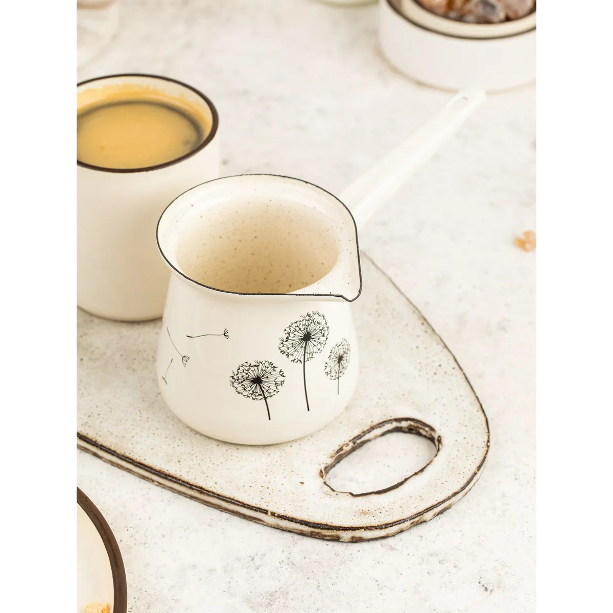 Турка эмалированная Metrot Одуванчик 0.4 л 7281