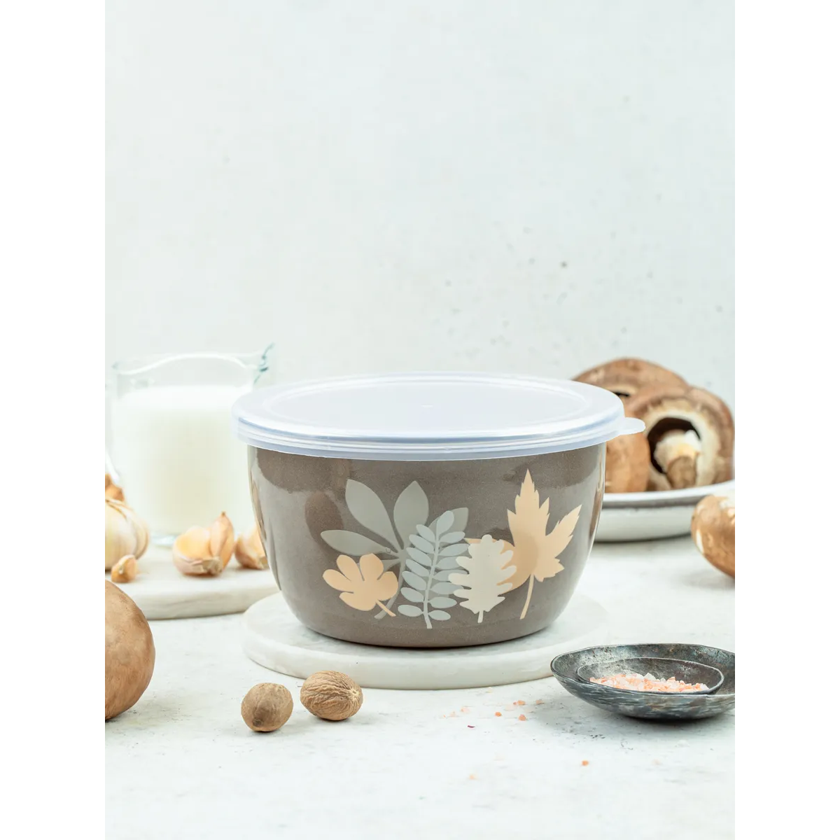 Миска эмалированная Metrot Осенняя соната низкая 1.1 л 7266