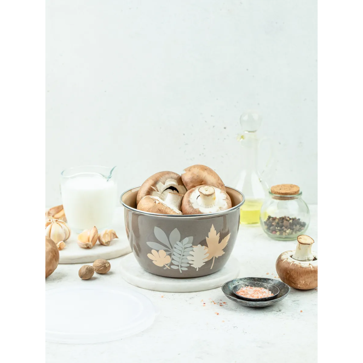 Миска эмалированная Metrot Осенняя соната низкая 1.1 л 7266