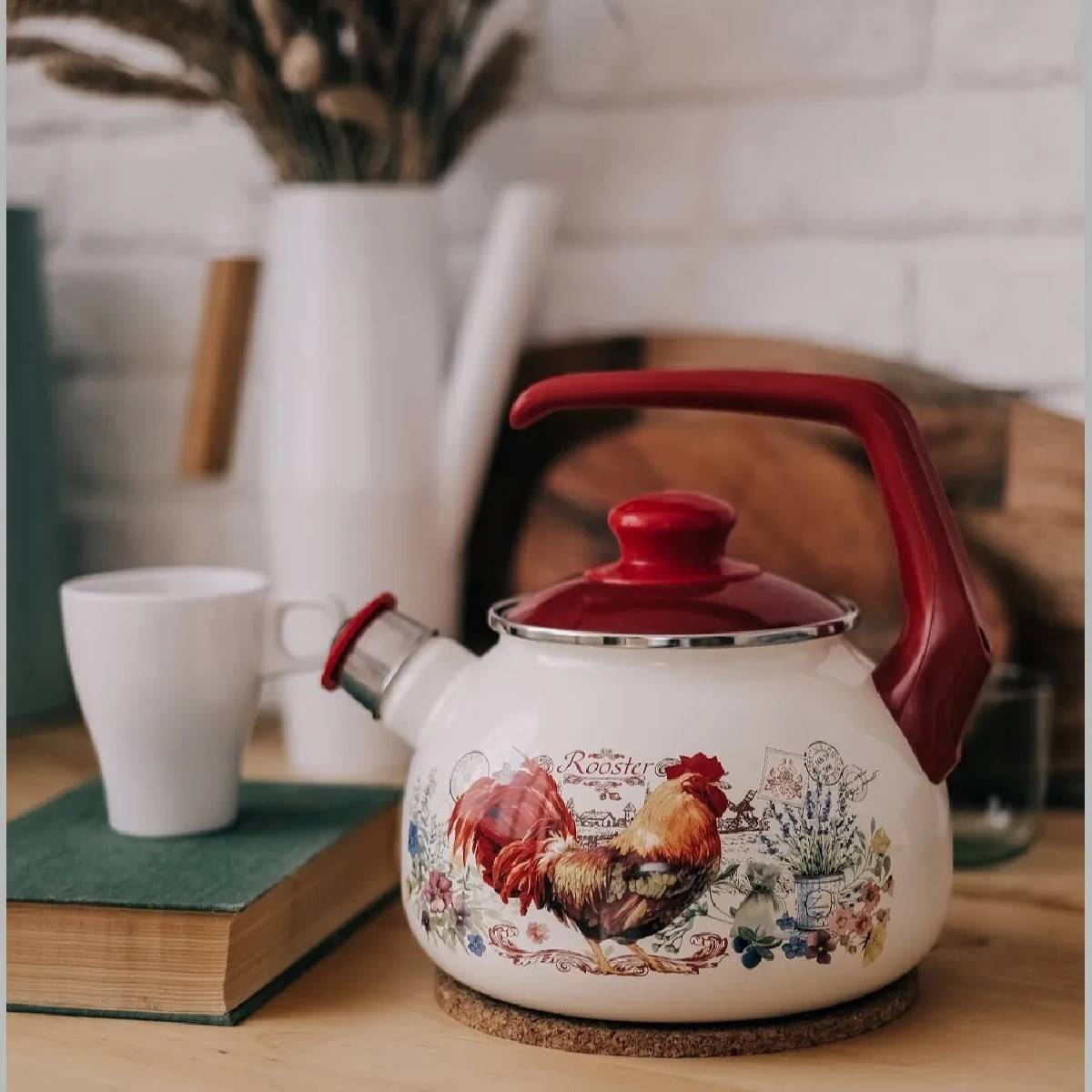 Чайник эмалированный Metrot Золотой Петушок 2.5 л 7385