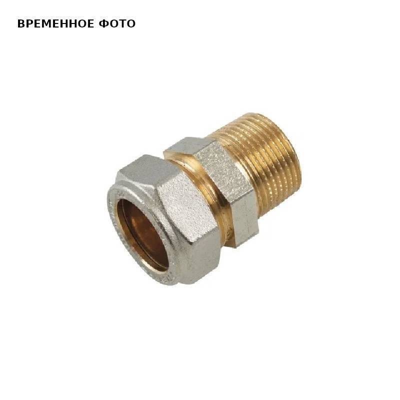 Муфта обжимная Tiemme 1000 15х3/4 наружная коническая резьба никелированная 1000135