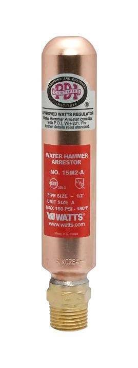 Компенсатор гидроударов Watts 15M2 1/2 наружная резьба 10026028