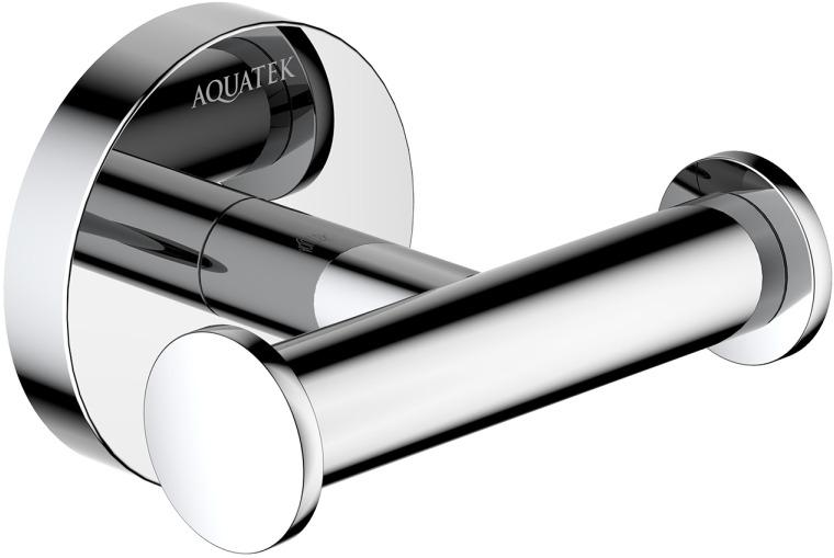 Крючок двойной Aquanet Оберон хром AQ4202CR
