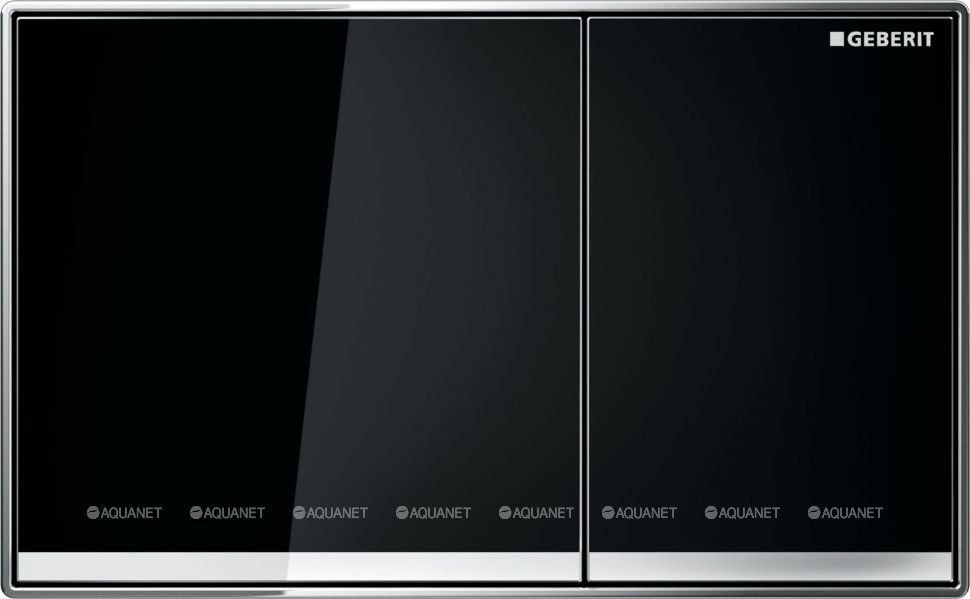 Клавиша смыва Geberit Sigma60 двойной смыв стекло черное 115.640.SJ.1