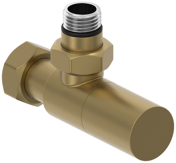 Вентиль угловой Сунержа Цилиндр G 1/2 x G 3/4 золотой шелк 32-1400-1234