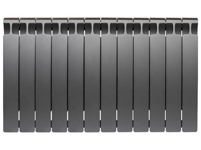 Радиатор биметаллический RIFAR Monolit 500 12 секций боковое подключение Титан 11526