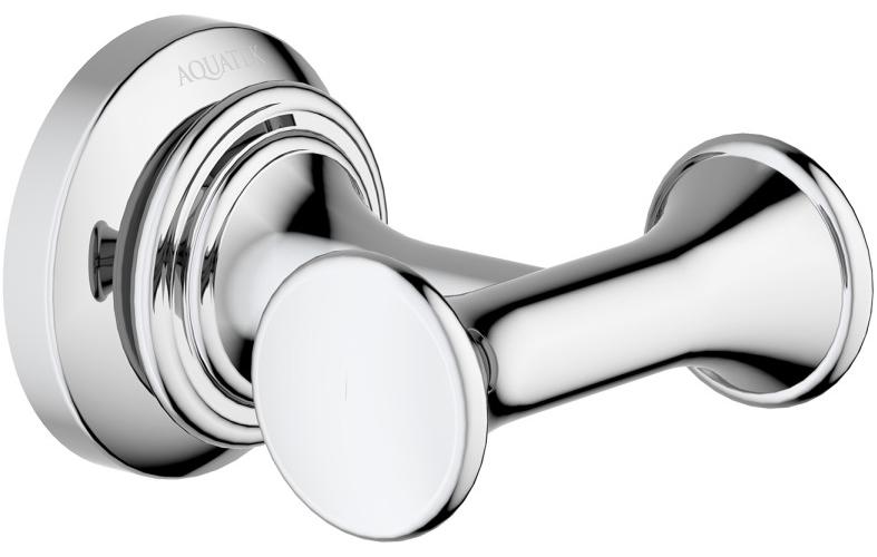 Крючок для ванной двойной Aquatek Классик AQ4502CR