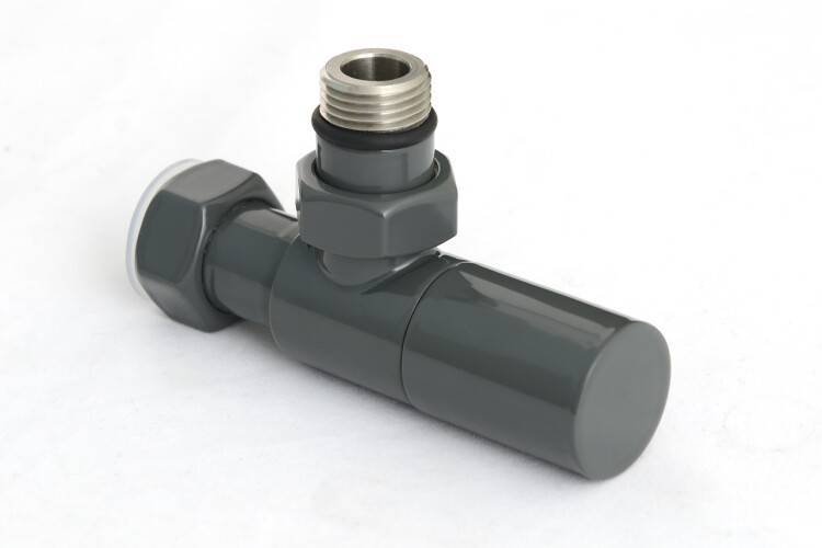 Вентиль угловой Сунержа Цилиндр G 1/2 x G 3/4 транспортный серый B 7043-1400-1234 RAL 7043