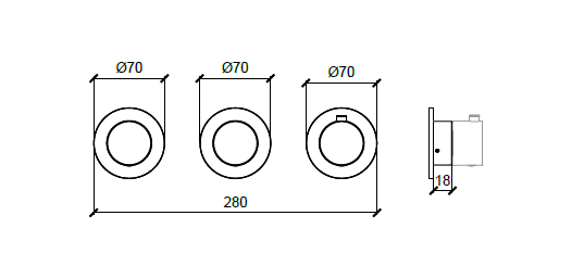 Смеситель для душа Almar Water Control Modular на 2 потребителя High Brass Brushed PVD E180442HB