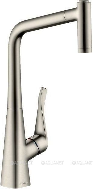 Смеситель для кухни hansgrohe Metris сталь 14820800