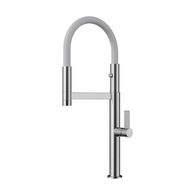 Смеситель для кухни OMOIKIRI Osaka нержавеющая сталь/белый 4994305