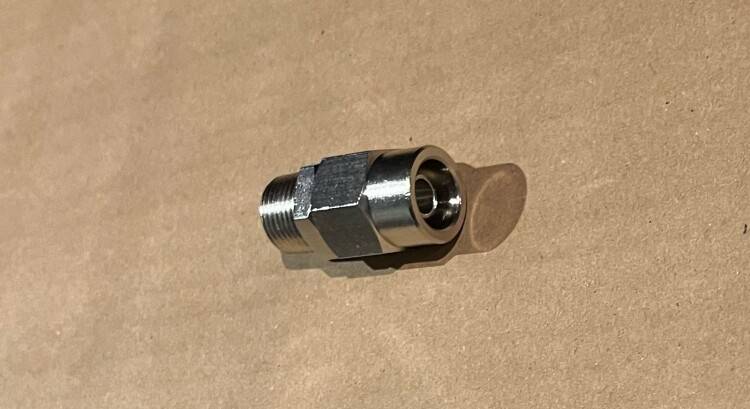 Резьбовое соединение Jura AG 3/8 для шланга PX9 черное 9110551