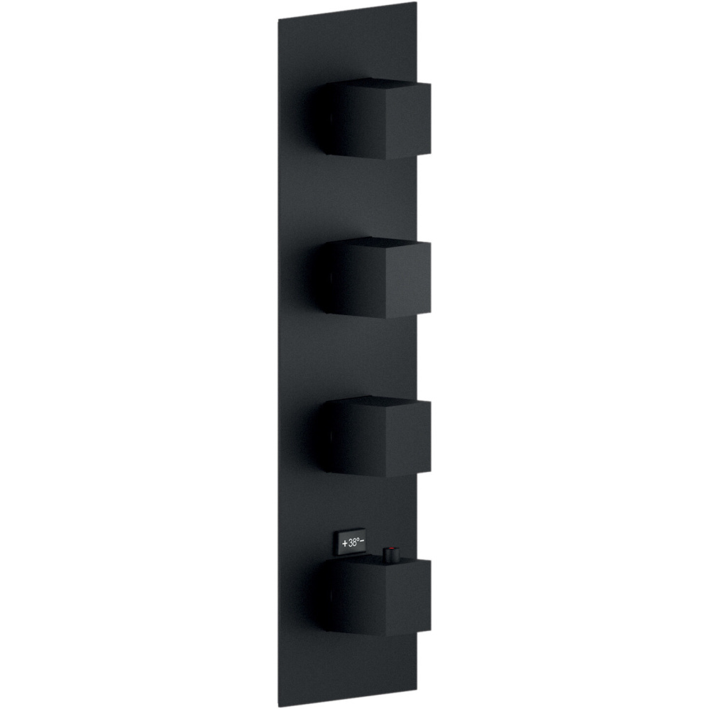 Термостатический смеситель для душа Webert Seven внешняя часть матовый черный WE00104/QBM