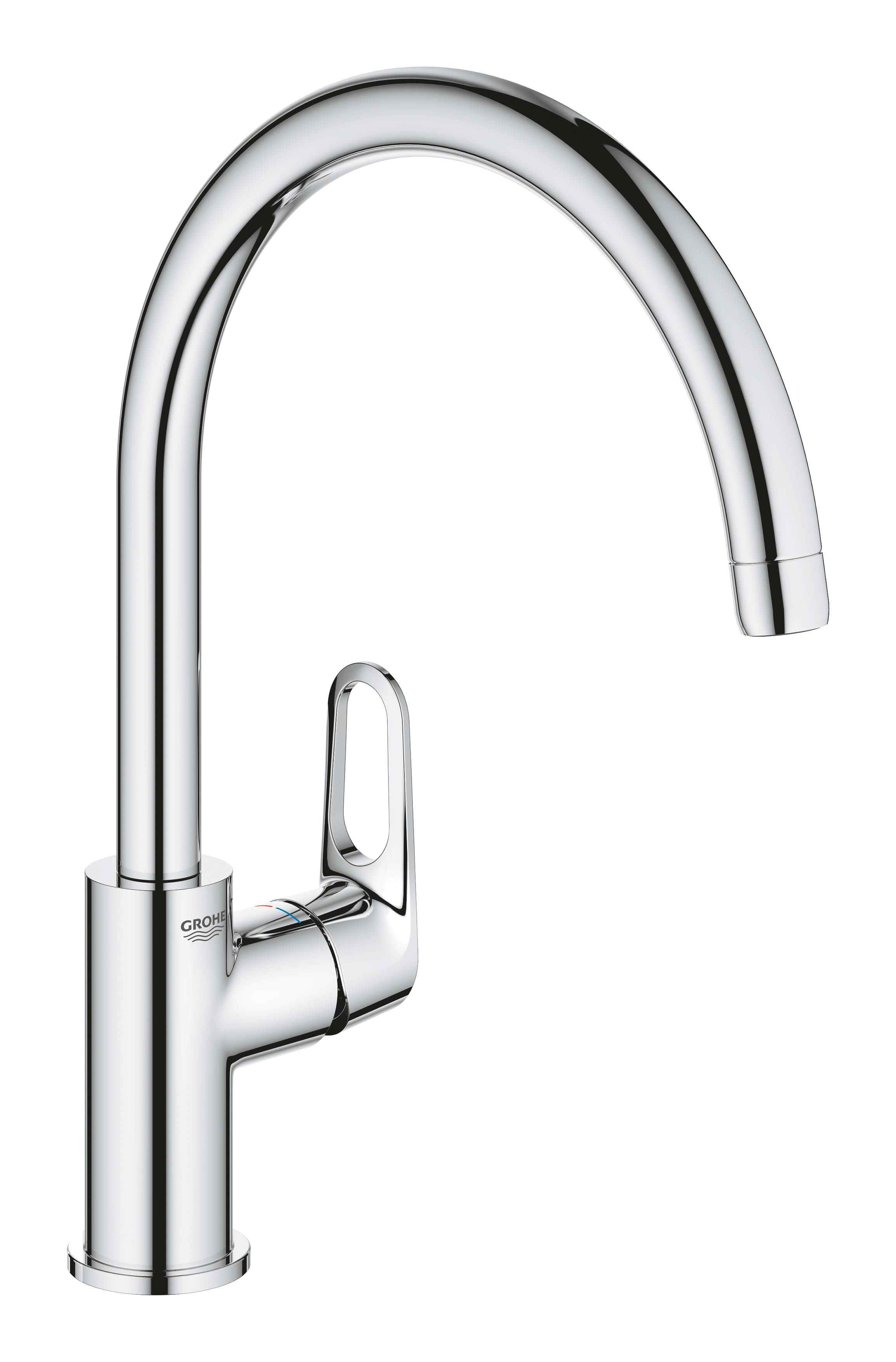 Смеситель для кухонной мойки GROHE BauFlow высокий излив хром 31538001
