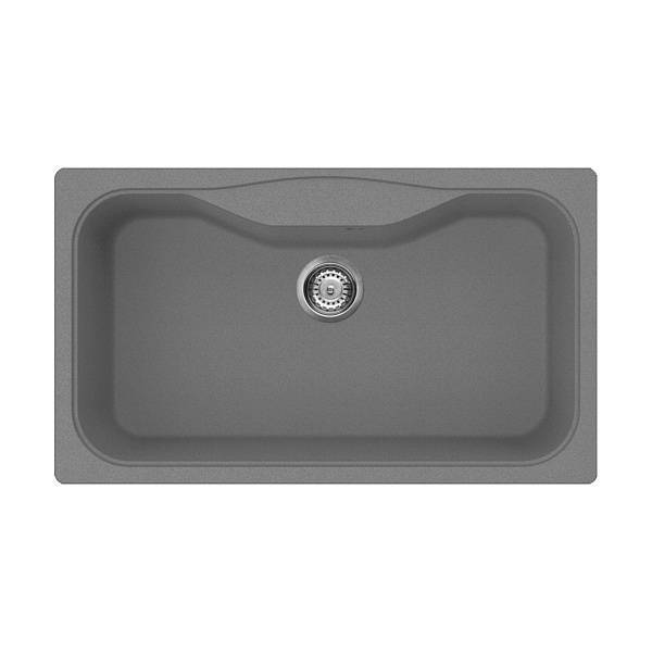 Кухонная мойка Omoikiri Maru 86-GR Tetogranit 86x50 см leningrad grey 4993574