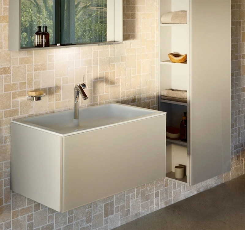 Тумба под умывальник KEUCO PLAN 800x490x605 мм кашемир 32962180000