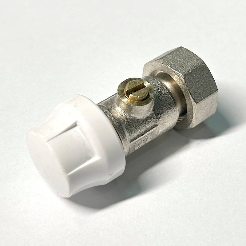 Узел радиаторный прямой одинарный Uni-Fitt 3/4 EK x 3/4 EK с шаровым краном 194N3301