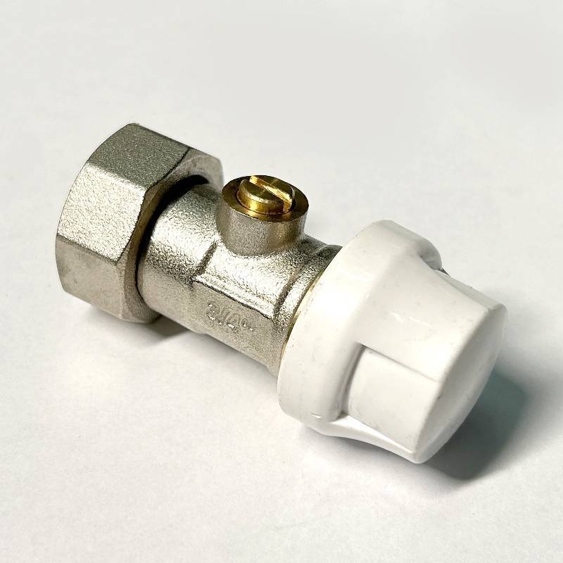 Узел радиаторный прямой одинарный Uni-Fitt 3/4 EK x 3/4 EK с шаровым краном 194N3301