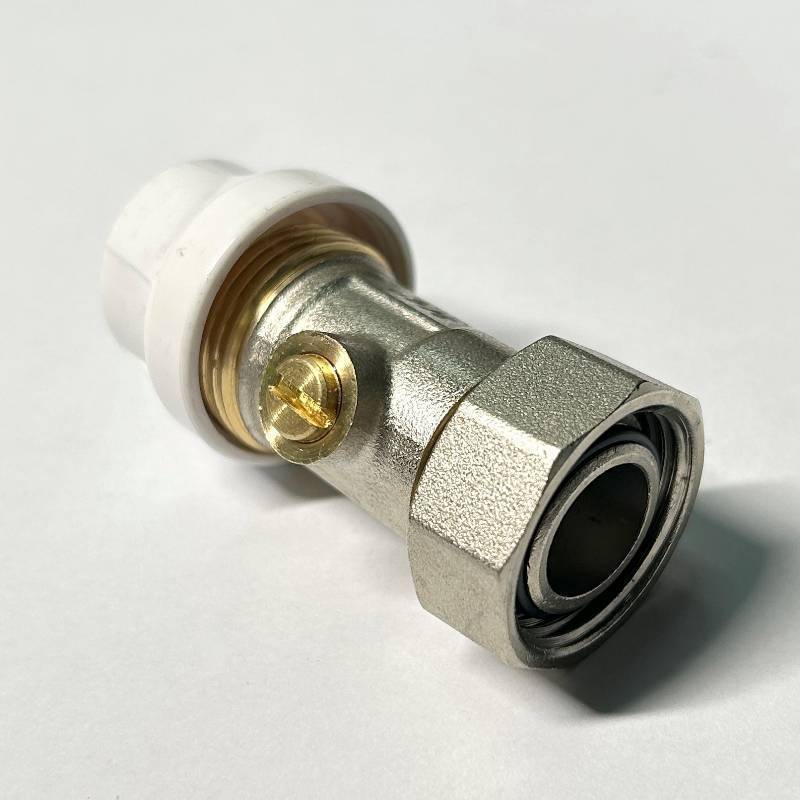 Узел радиаторный прямой одинарный Uni-Fitt 3/4 EK x 3/4 EK с шаровым краном 194N3301