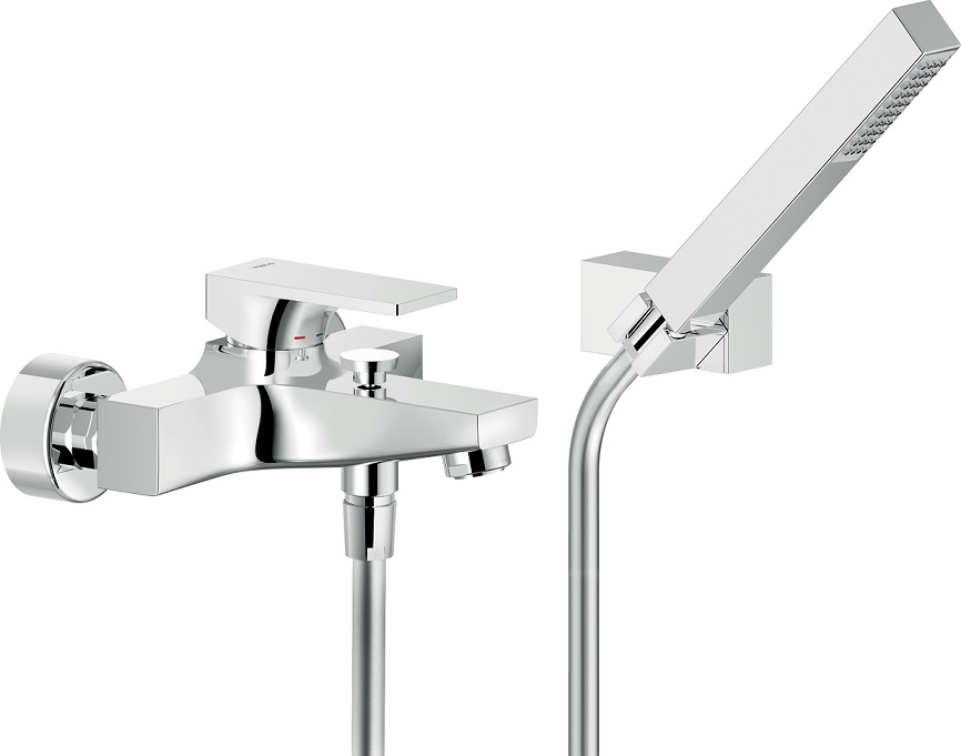 Смеситель для ванны Seven SE124110CR с душевым набором SE124110CR