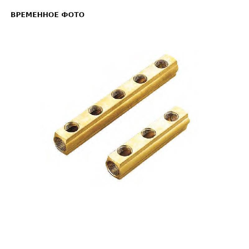 Коллектор магистральный Tiemme 1 1/4 6 выходов 1/2 В 50 мм 1970016